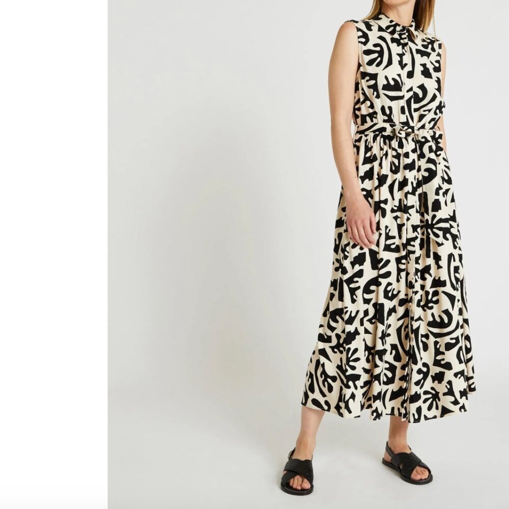 Monoprix Femme Sleeveless Midi Dress